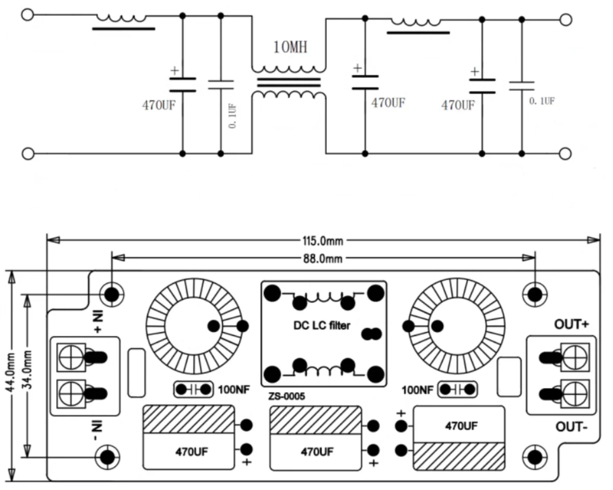 EMI filter DC 36V 12A schematic qro.cz hamparts.shop